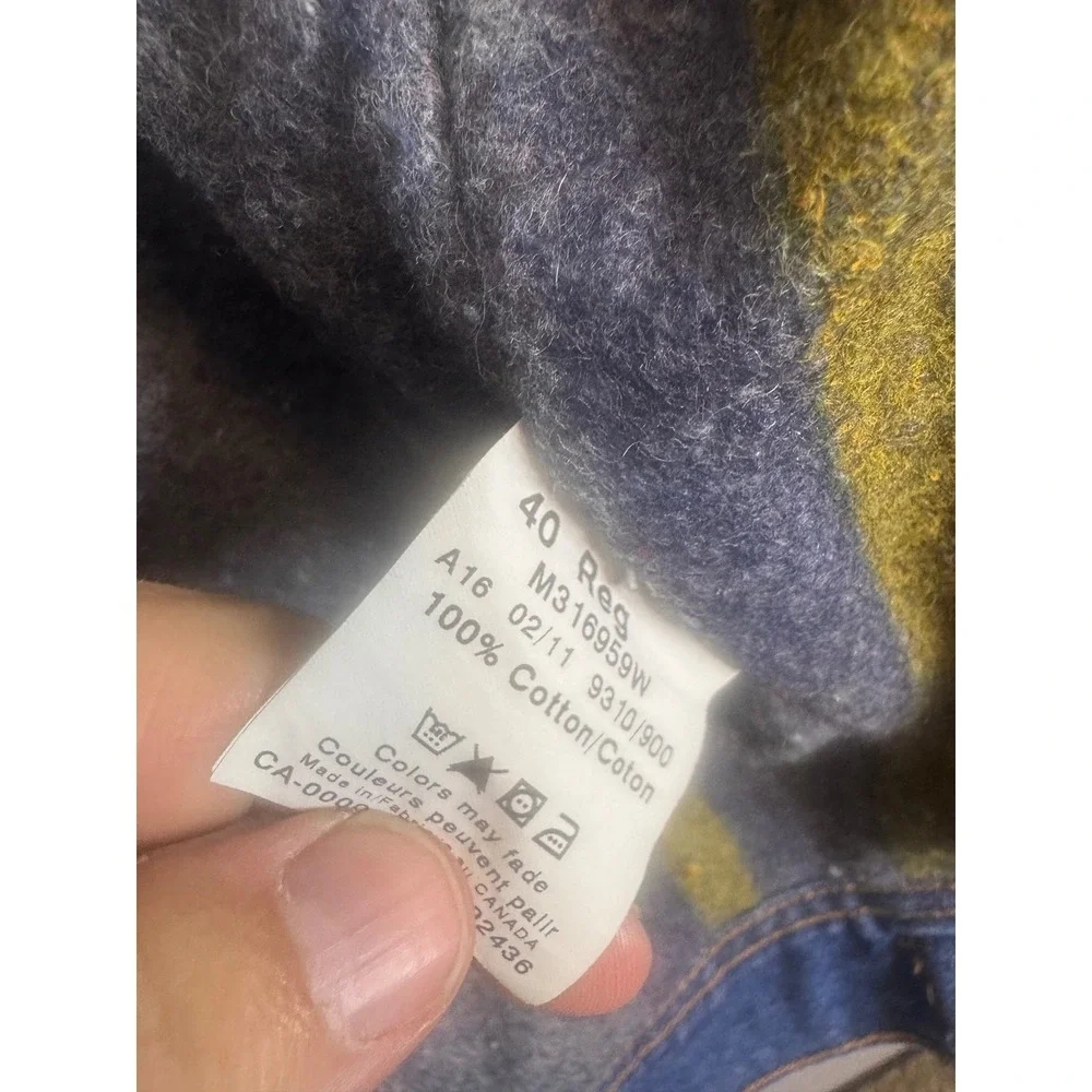 Denver Hayes Mens 40 Denim Jacket Blanket Lined Corduroy Collar Blue stormrider